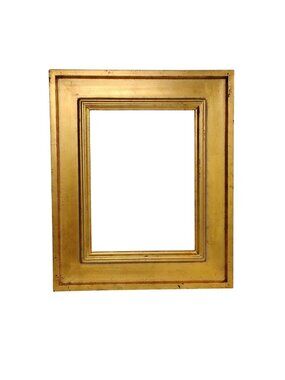 Wall Hanging Gold Leaf Wood Art Photo Frame 9" X 12" Custom